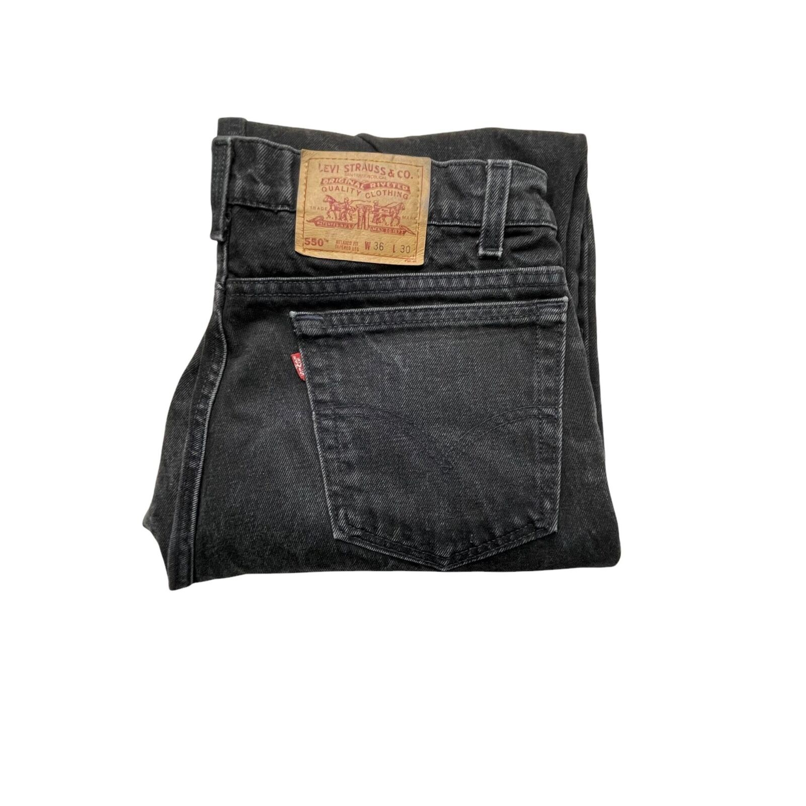 Vintage Levis 550 Black Jeans, Made in USA, Relaxed Fit, Size 36 Vintage Levis 550 Black Jeans, Made in USA, Relaxed Fit, Size 36