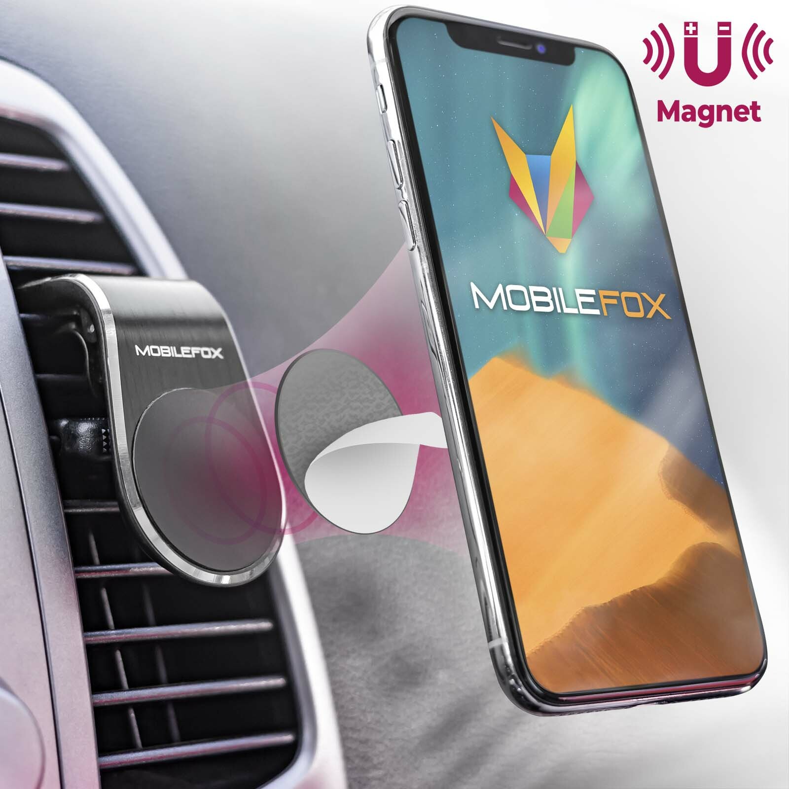Mobilefox Universal Car Smartphone Mobile Mount Ventilation Magnetic Holder Ebay