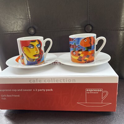 knuttel tipperary crystal, 2 Party Pack Of Cup And Saucer, Girl's Best Friend