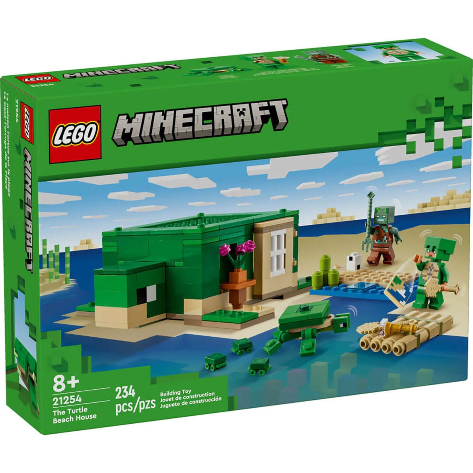 Конструктор LEGO Minecraft Черепаший домик на пляже 21254 НОВЫЙ В НАЛИЧИИ