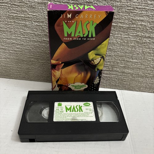 Vintage The Mask VHS 1995 Jim Carrey Cameron Diaz Original