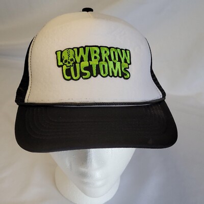 New NWOT Lowbrow Customs Garage Shop Snapback Trucker Hat Hot Rat Street Rod
