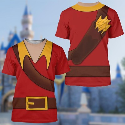 Strong Men Red  3D T-Shirt  Halloween Cosplay Running Shirt  Beauty Princess An