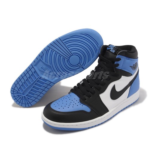

Мужские повседневные кроссовки Nike Air Jordan 1 Retro High OG AJ1 UNC Toe DZ5485-400, Синий, Air Jordan 1 Retro High Og