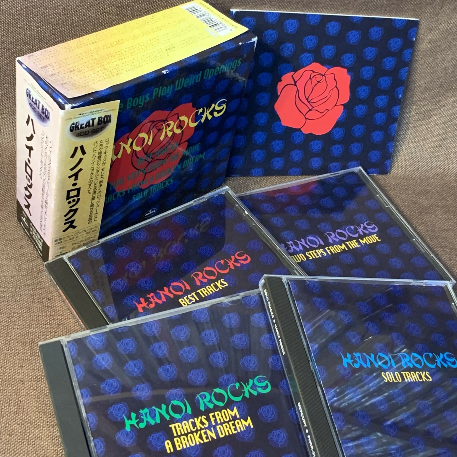 HANOI ROCKS Great Box-Strange Boys Play JAPAN 4CD BOX PHCR