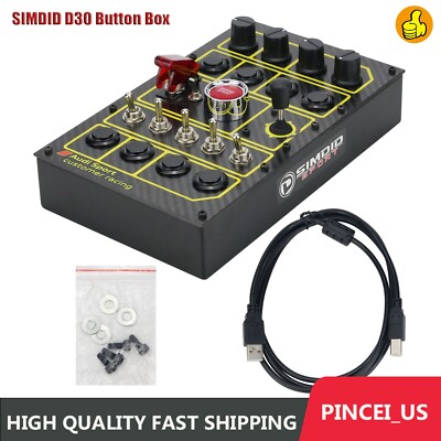 SIMDID D30 Button Box Sim Racing Aodi Sport Customer Racing for Simagic Fanatec
