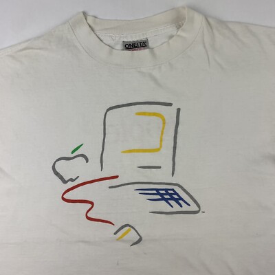 VTG 90's Apple Macintosh Picasso T-Shirt Mens XL X-Large
