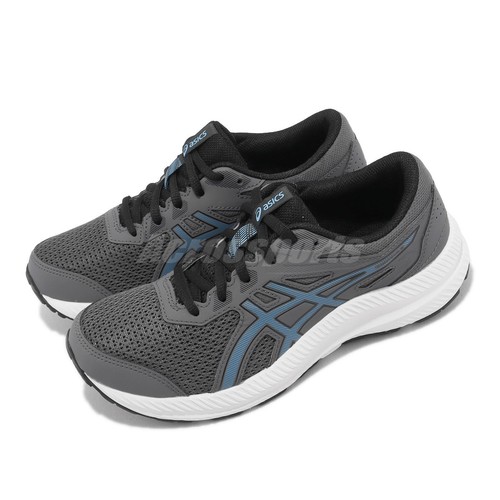 

Asics Contend 8 GS Carrier Серые Синие Белые Детские Женские Кроссовки 1014A259-020, Серый, Contend 8 Gs