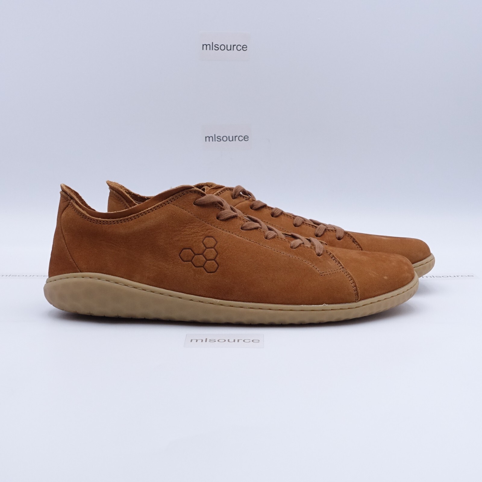 Vivobarefoot Men's Geo Court III Minimalist Leather Sneakers 301056-09 Tan