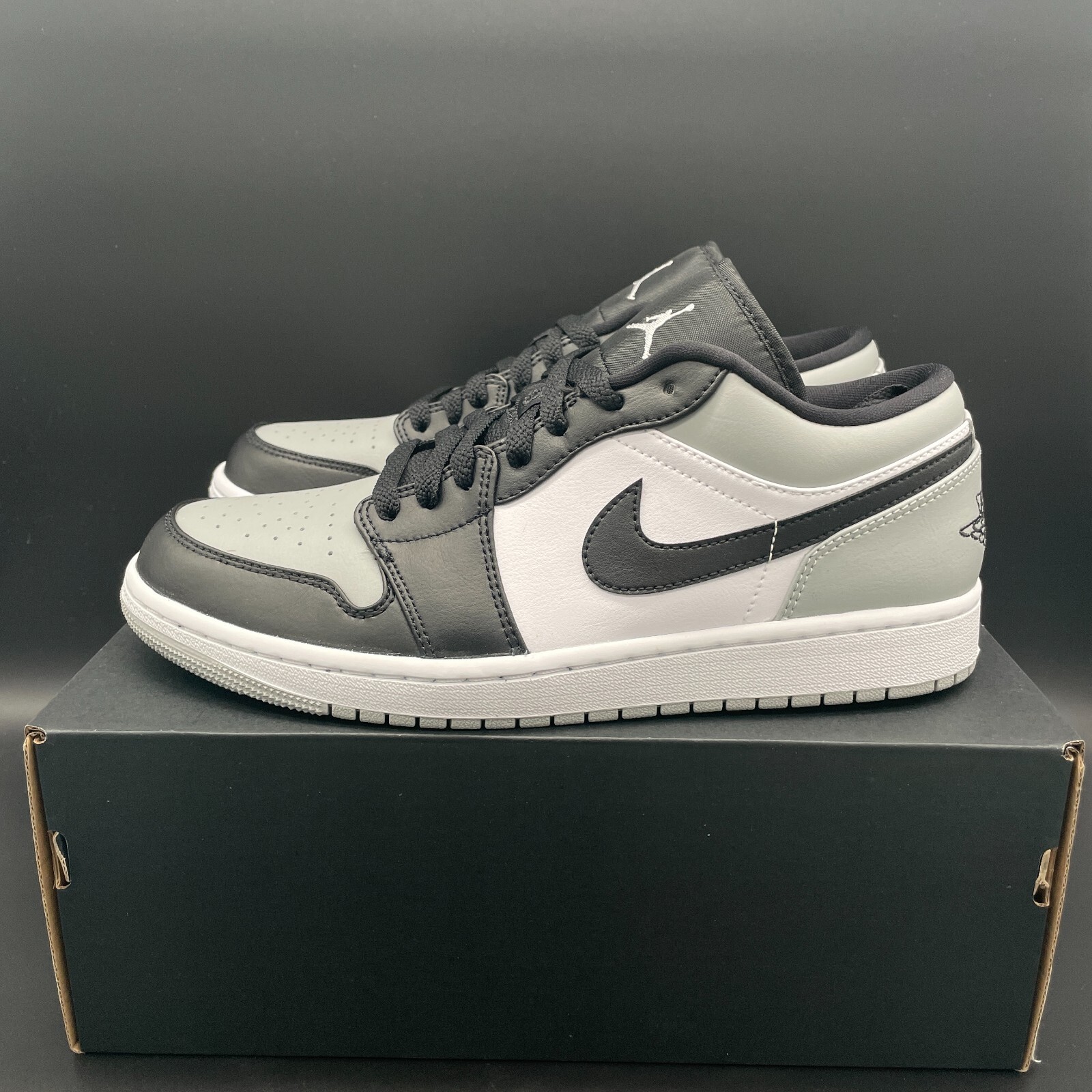 SHADOW NIKE AIR JORDAN 1 LOW SHADOW TOE (WHITE/GREY) | VERSCHIEDENE GRÖSSEN ✅