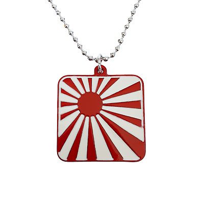 Punk Japan Japanese Rising Sun Flag Kamikaze Red White Metal