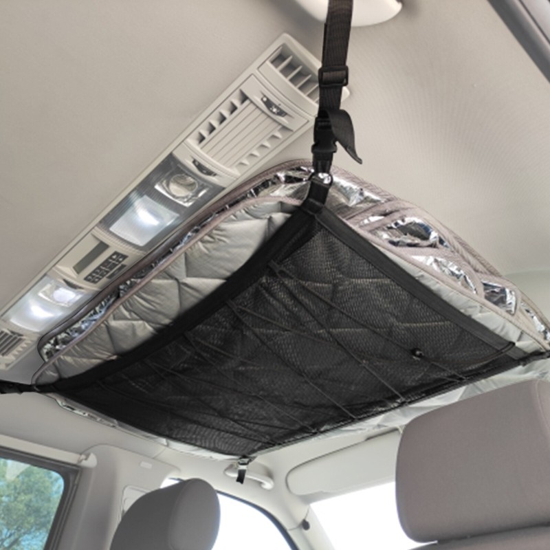 Car Ceiling Mesh Storage Luggage Organizer Bag Top Travel Quilt Tent Cargo Net
