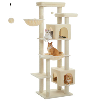 PAWZ Road 69'' Cat Tree Tower Scratching Post Scratcher Condo House Furniture Bed