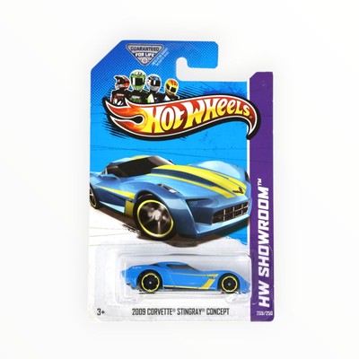 Hot Wheels 2009 Corvette Stingray Concept 209/250 - Blue - 2013 Mainline A