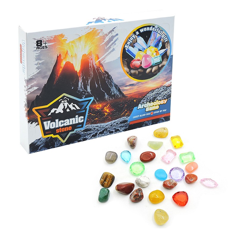 Rocks Stone Gift Box 24 Days Gem Gift