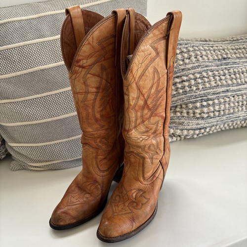 Vintage Miss Capezio Leather Western Cowboy Boots Size 7 M