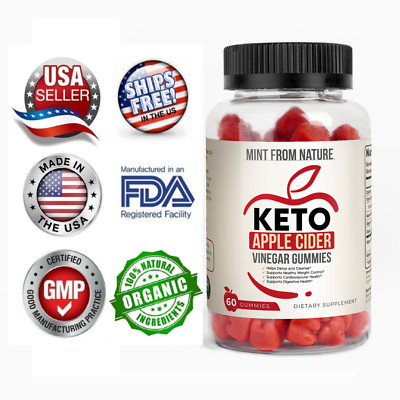 Keto Slimming Gummies, Apple Cider Vinegar Blood Orange Weight Loss 60 Gummy USA