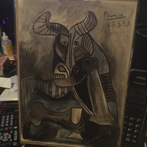 Charcoal Painting Piscaso
