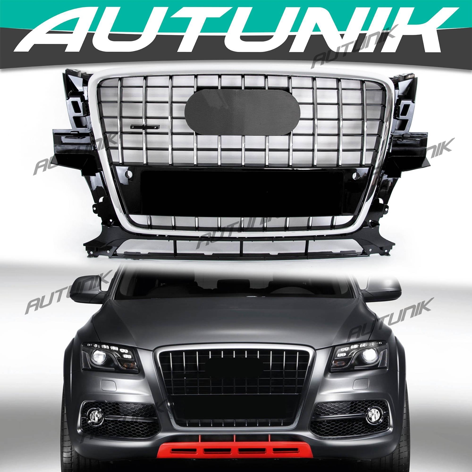 Fits 2009 2010-2012 Audi Q5 Chrome Front Bumper Grille Grille | eBay
