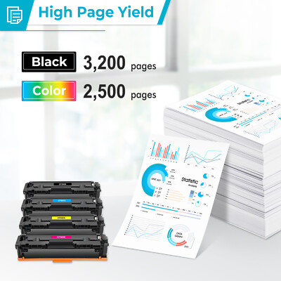 Toner For HP CF500A 202A CF500X 202X Color LaserJet Pro MFP M281fdw M254dw M281