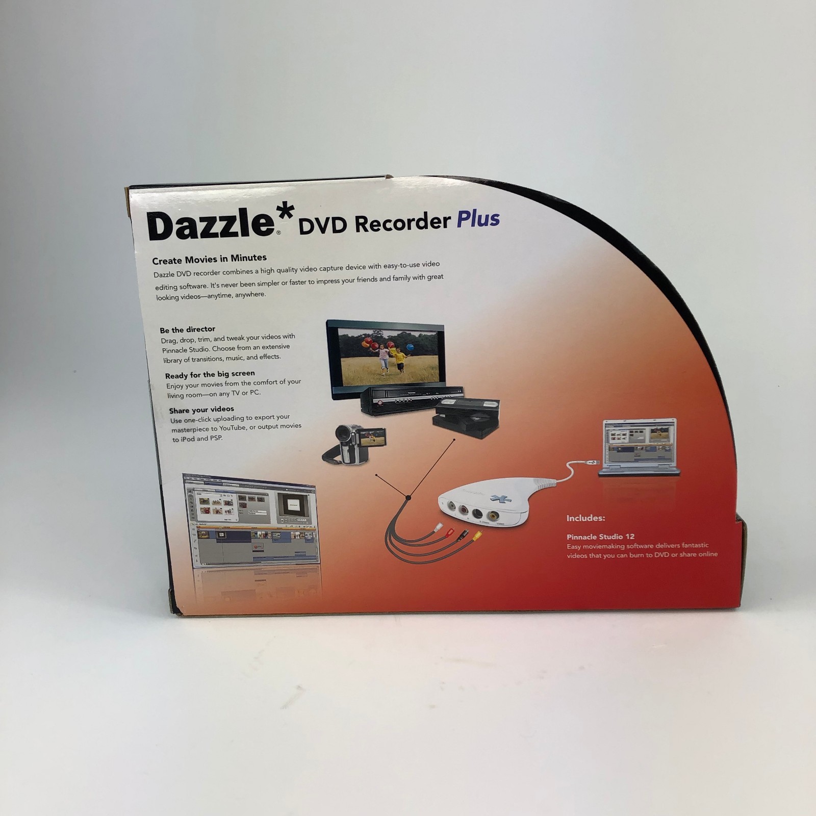 Dazzle DVD Recorder Plus Video Sharing Device w/ Pinnacle Studio 12