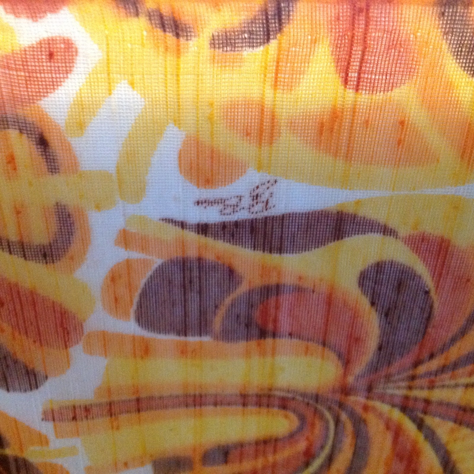 RARE 1960's German Op Art Designer Signed Fabric. 5.5 Yards Still on the Bolt.