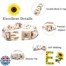 Elegant little tail Dog Collar, Pet Collar Adjustable Collar for Small Medium Large Dogs Soft Puppy Collars with Quick Release Buckle Sunflower Girl Dog Collars(L, Sunflower)