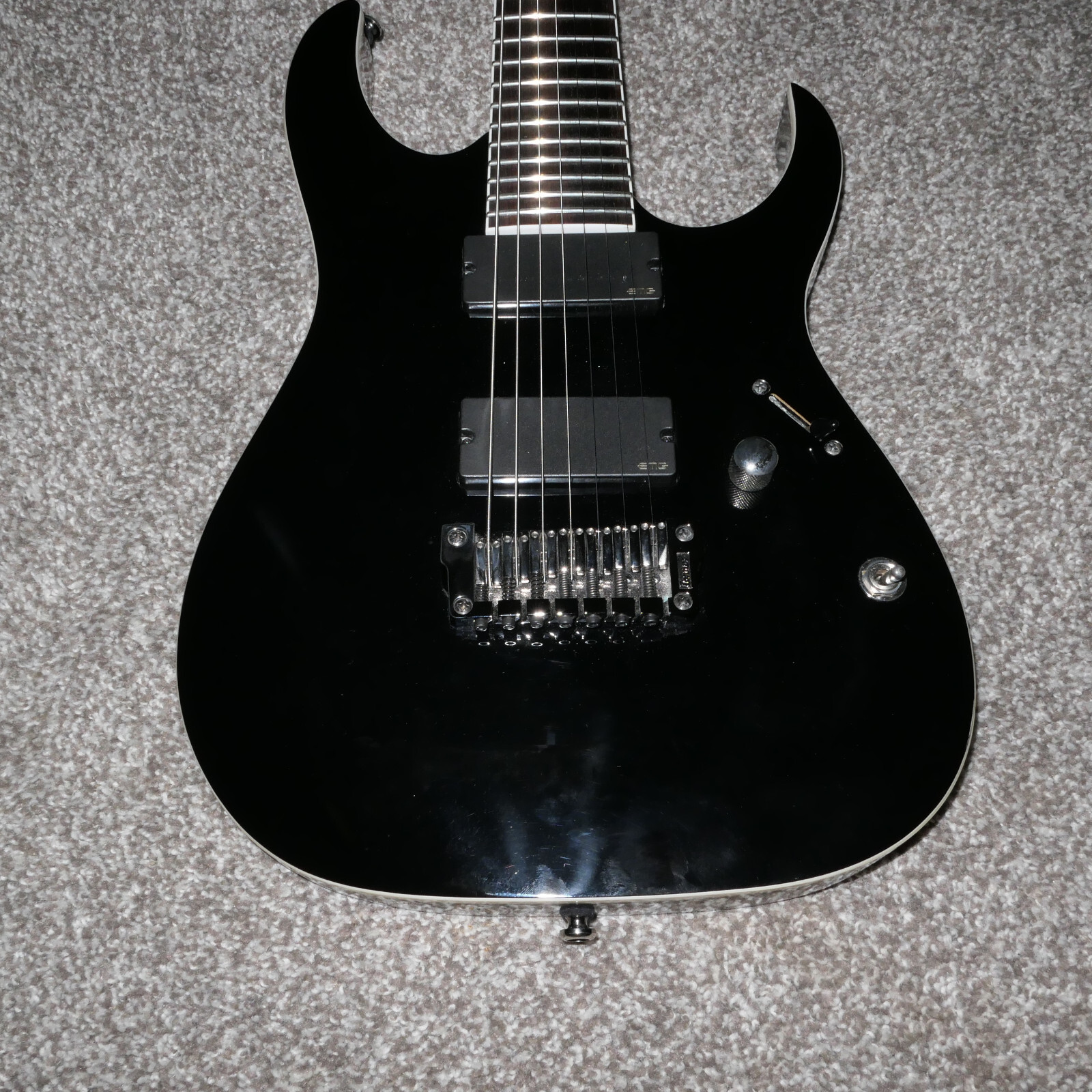LIKENEW IBANEZ RGIR27FE Black EMG 707 Iron Label 7 Electric LIKENEW IBANEZ RGIR27FE Black EMG 707 Iron Label 7 Electric