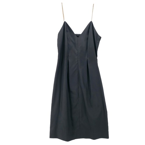 PAULINE TRIGERE Vintage Black Slip Dress Spaghetti Strap Est. Size S/M