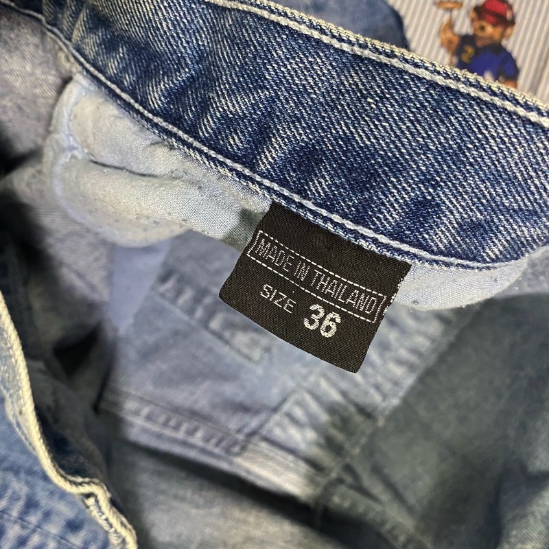 VTG 90s 2Pac Baggy Wide leg denim Jeans Men&rsquo;s 36 American Dream Big Tech Tupac