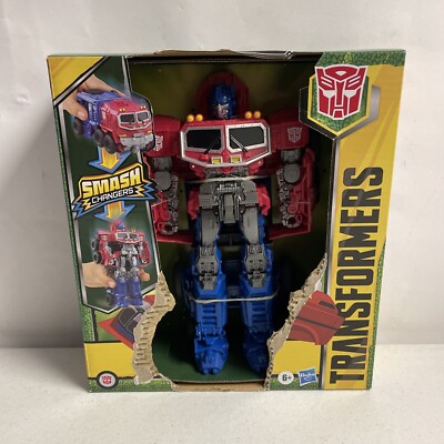 Transformers Bumblebee Cyberverse Smash Changer Optimus Prime 9  New Dmgd Box