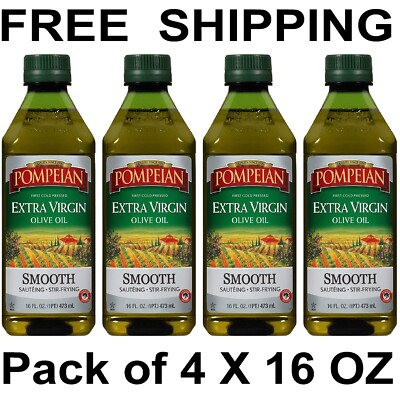 POMPEIAN SMOOTH EXTRA VIRGIN OLIVE OIL - 16 FL OZ , 070404002788