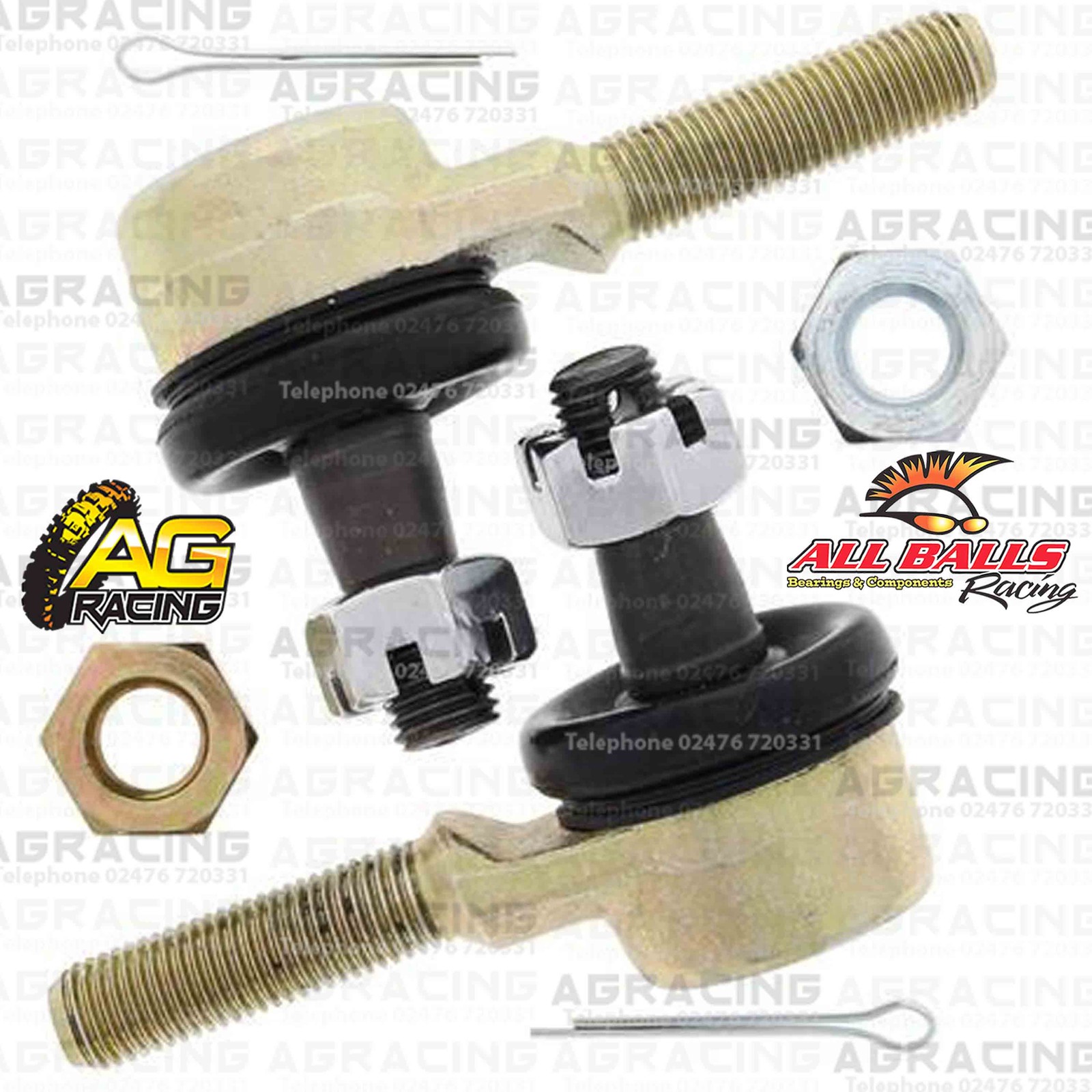 All Balls Steering Tie Track Rod Ends Kit For Yamaha YFM 350