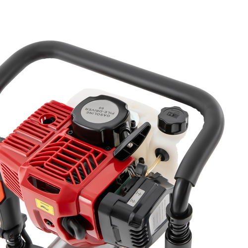 52CC 2.3HP Heavy Duty Gas Powered Fence Pile Driver T-Post Push Gasoline Engine 