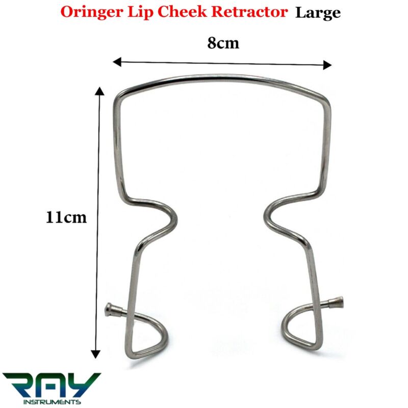 Surgical Oringer Lip Cheek Retractor Large Size Self Dental Retaining Metal Wire