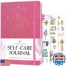 Legend Self-Care Journal – Guided Daily Reflection Journal to Support Mental and Physical Health – Daily Mood, Meditation and Personal Development Notebook – 7.1x10.5”, Lasts 3 Months (Violet Blossom - Gold foil)