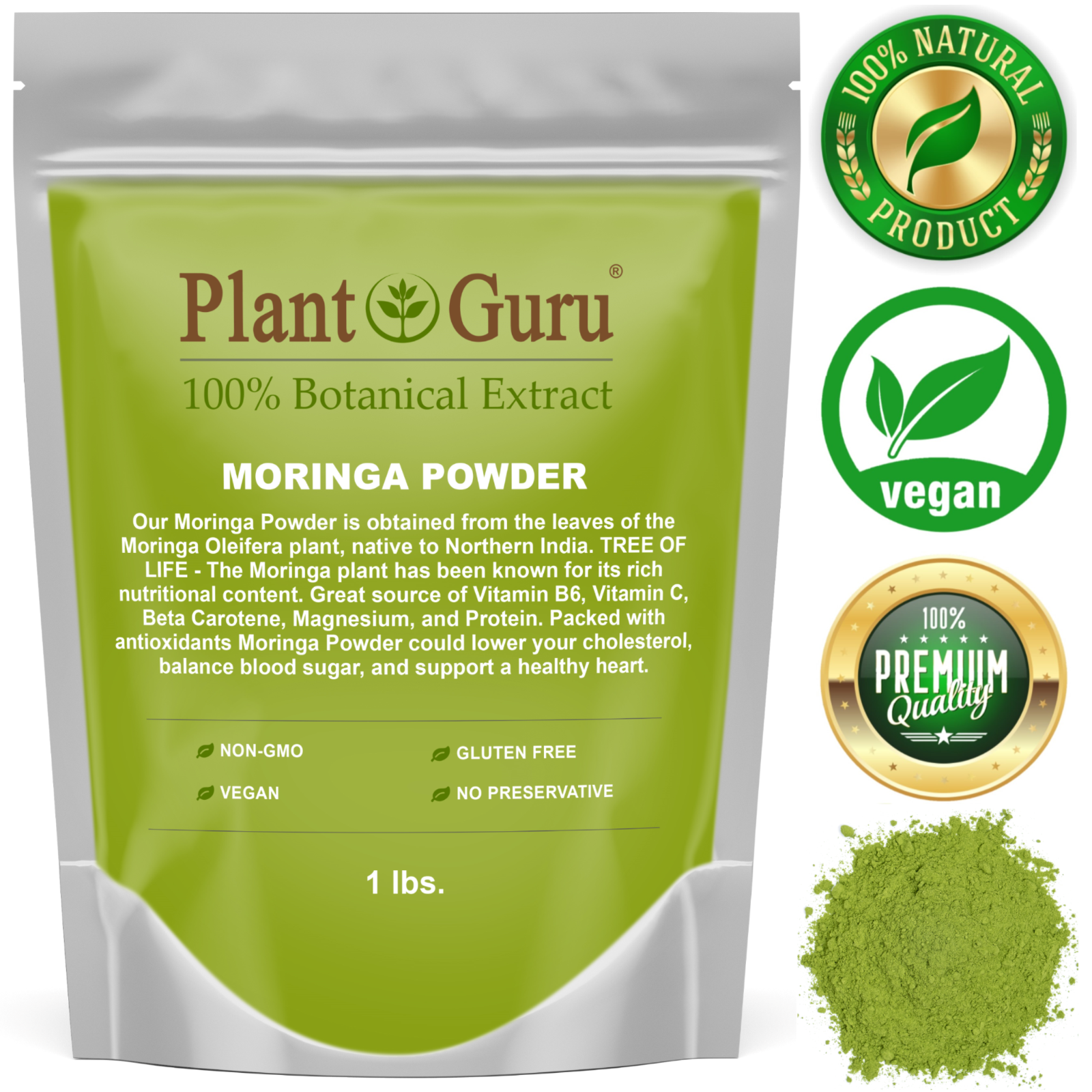 Moringa Oleifera Leaf Powder 100% Pure Natural Superfood Bulk Wholesale