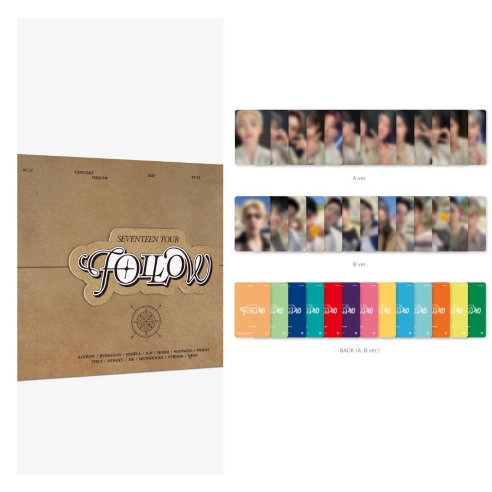 SEVENTEEN TOUR FOLLOW TO SEOUL DIGITAL CODE DVD PHOTOCARD SEVENTEEN TOUR FOLLOW TO SEOUL DIGITAL CODE DVD PHOTOCARD