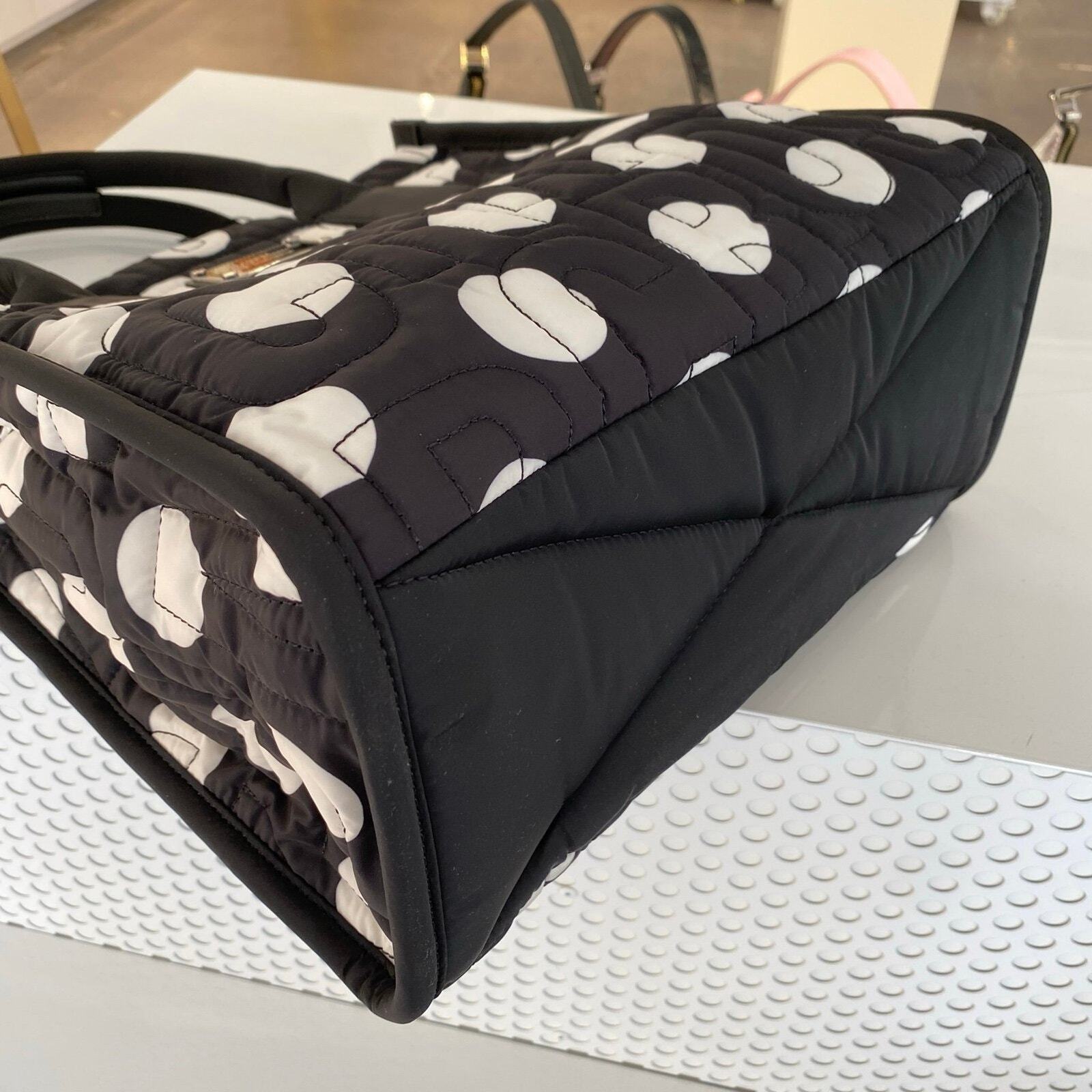 Marc Jacobs Large Polka dot Tote Black White | eBay