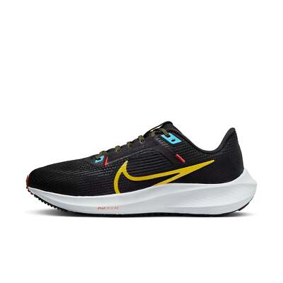 Women's Nike Air Zoom Pegasus 40 Black Speed Yellow White DV3854-002 sz 6