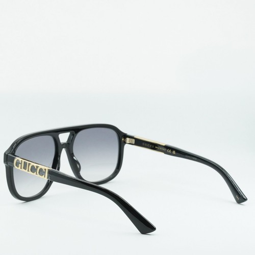 Pre-owned Gucci Gg1188s 002 Black/grey Gradient 58-17-140 Sunglasses In Gray Gradient