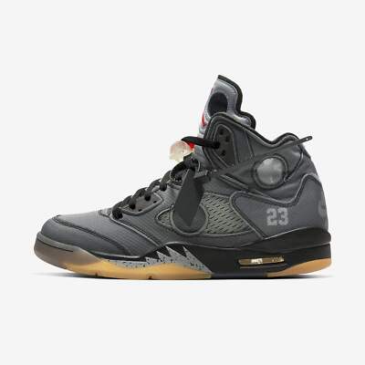(Men's) Air Jordan 5 Retro SP x Off-White 'Black' (2020) CT8480-001 Sneakers Adu