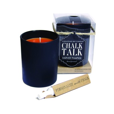 UPC 754870905049 product image for Chesapeake Bay Candle Chalk Talk Black Glass Scented Candle, Harvest Pumpkin | upcitemdb.com
