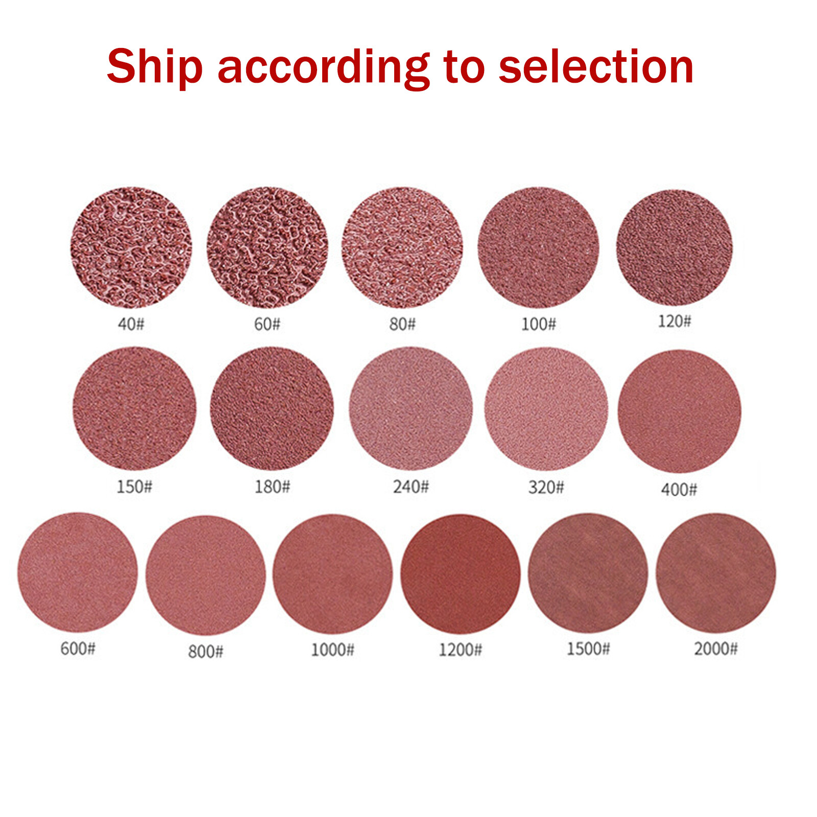 5inch Sanding Discs 40-2000 Grit Hook Loop Sandpaper 8-Hole Orbital Sander Paper