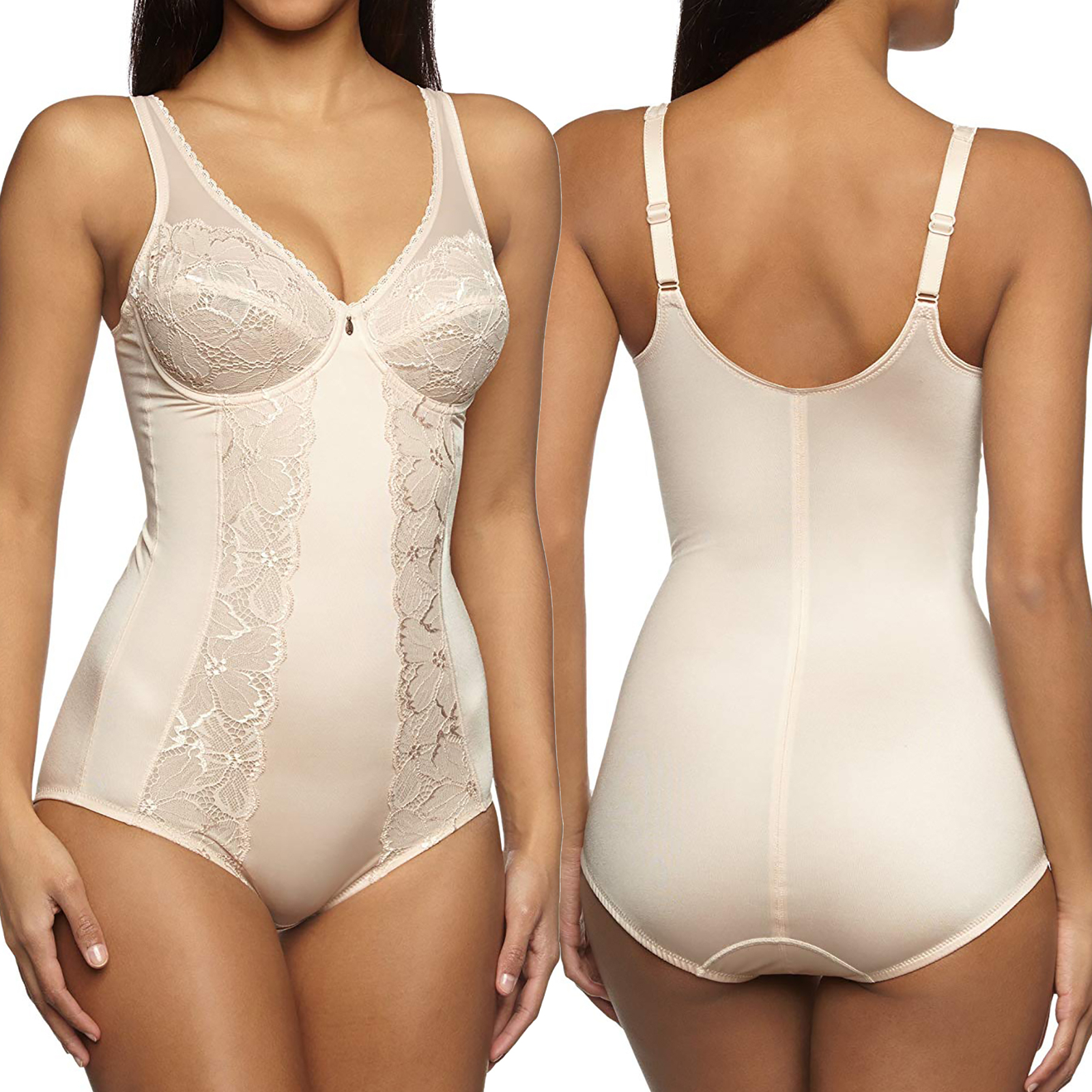Triumph Elegant Sheer BSW Body mit Bügel Shapewear Gr. 80B Beige NEU