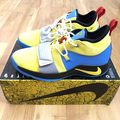 Nike PG 2.5 GS OPTI Yellow Blue Hero Size 7Y Paul George BQ9457 740
