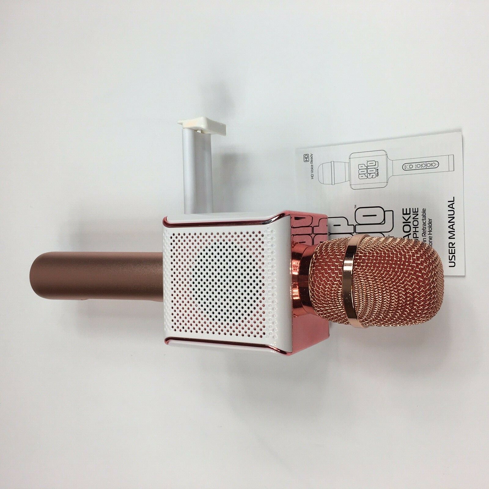 Tzumi Pop Solo Bluetooth Microphone Rose Gold Model Number 4956RG