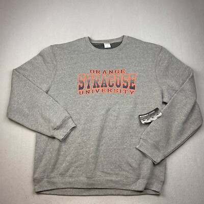 Syracuse Orange University Pullover Crewneck Sweatshirt XXL Gray NCAA Sports