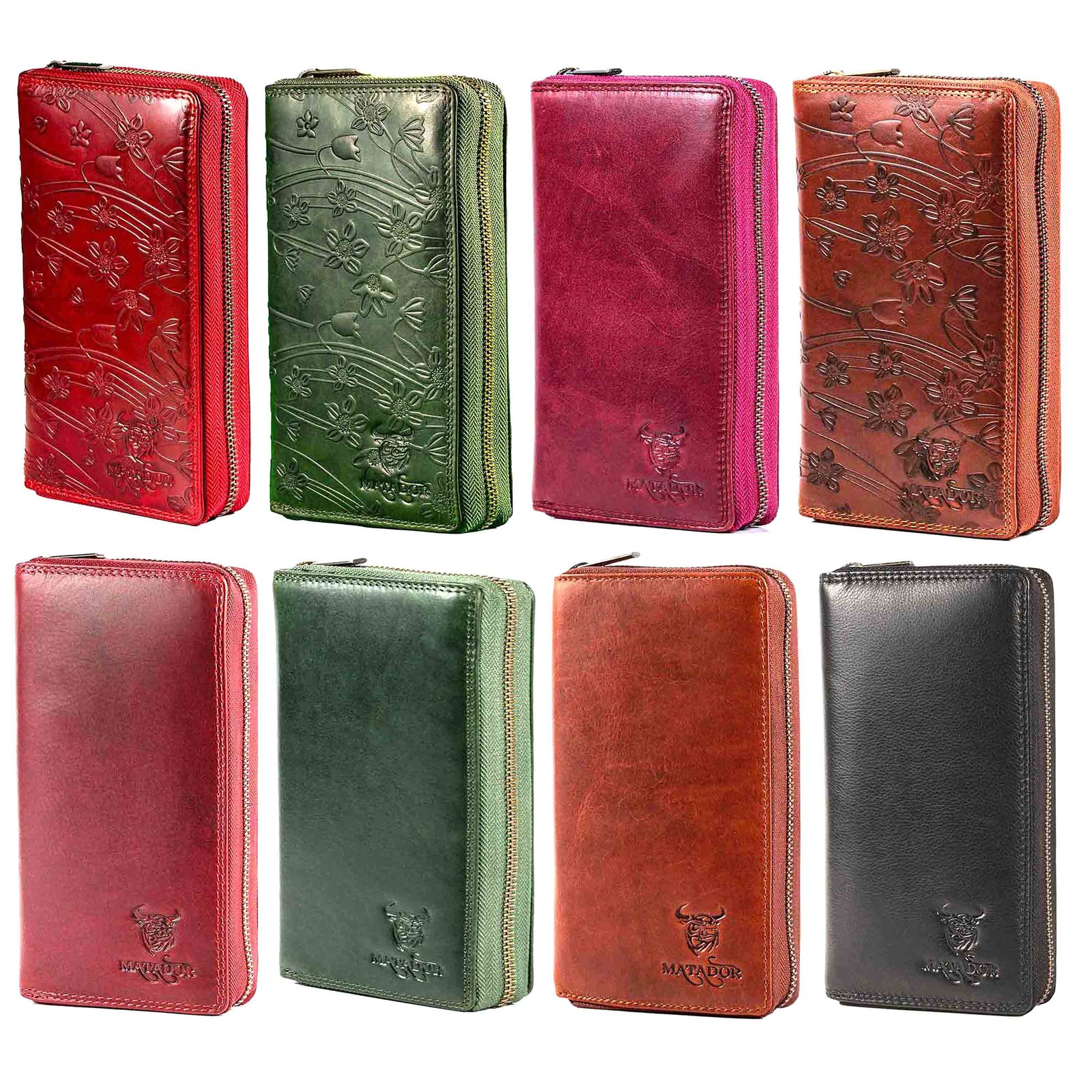 MATADOR XL Leder Damen Geldbörse Groß Langbörse Luxus Geldbeutel Geldtasche RFID