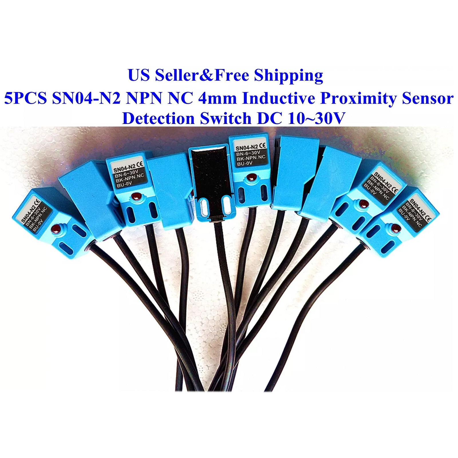 Sensore Di Prossimità Induttivo NPN 4mm - SN04-N, DC 10-30V, 3 Fili